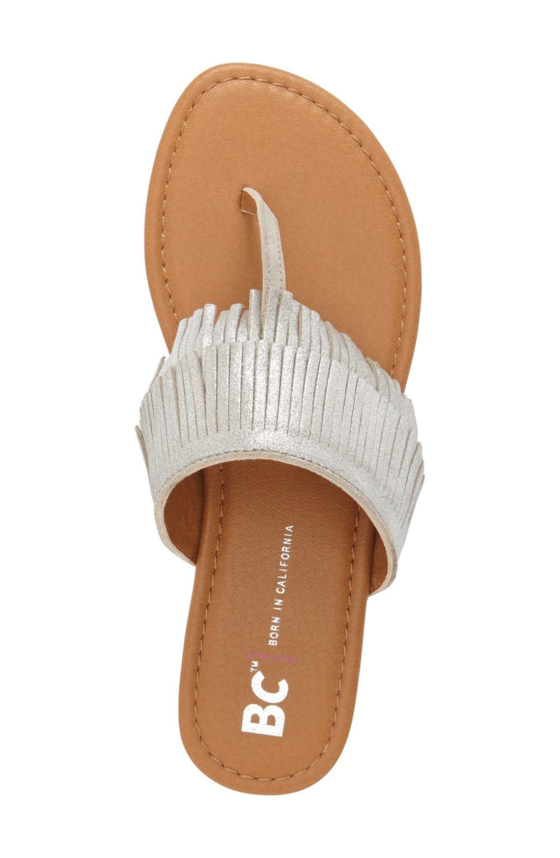 BC Footwear 'Dinky' Fringe Sandal, Alternate, color, 