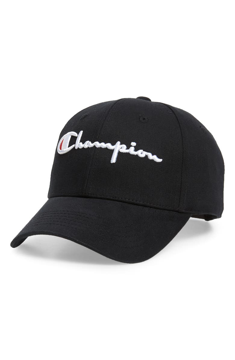 Champion Classic Script Baseball Cap, Main, color, 