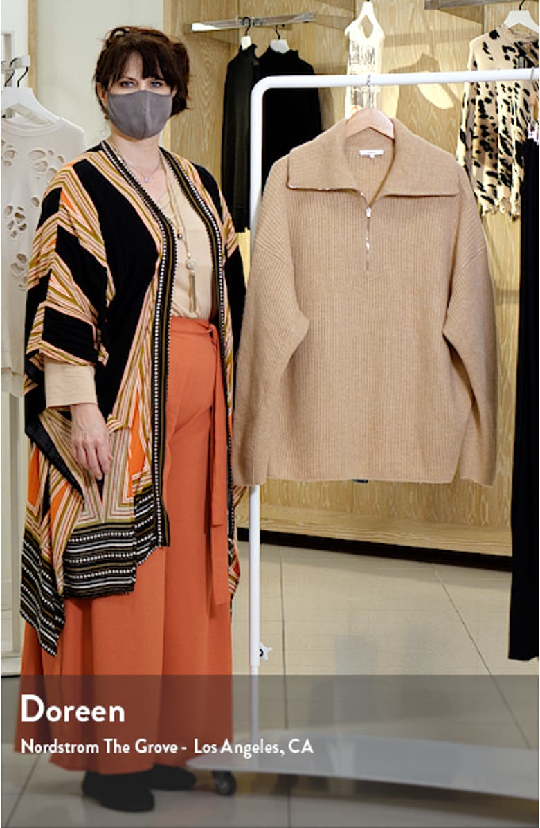 Wool & Cashmere Half Zip Sweater, sales video thumbnail