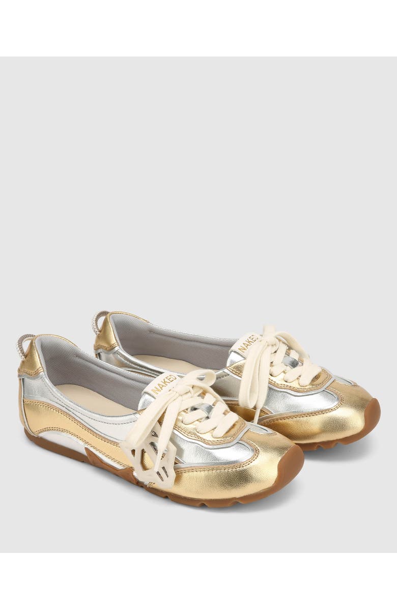 Naked Wolfe Absolute Flat, Alternate, color, Silver/Gold