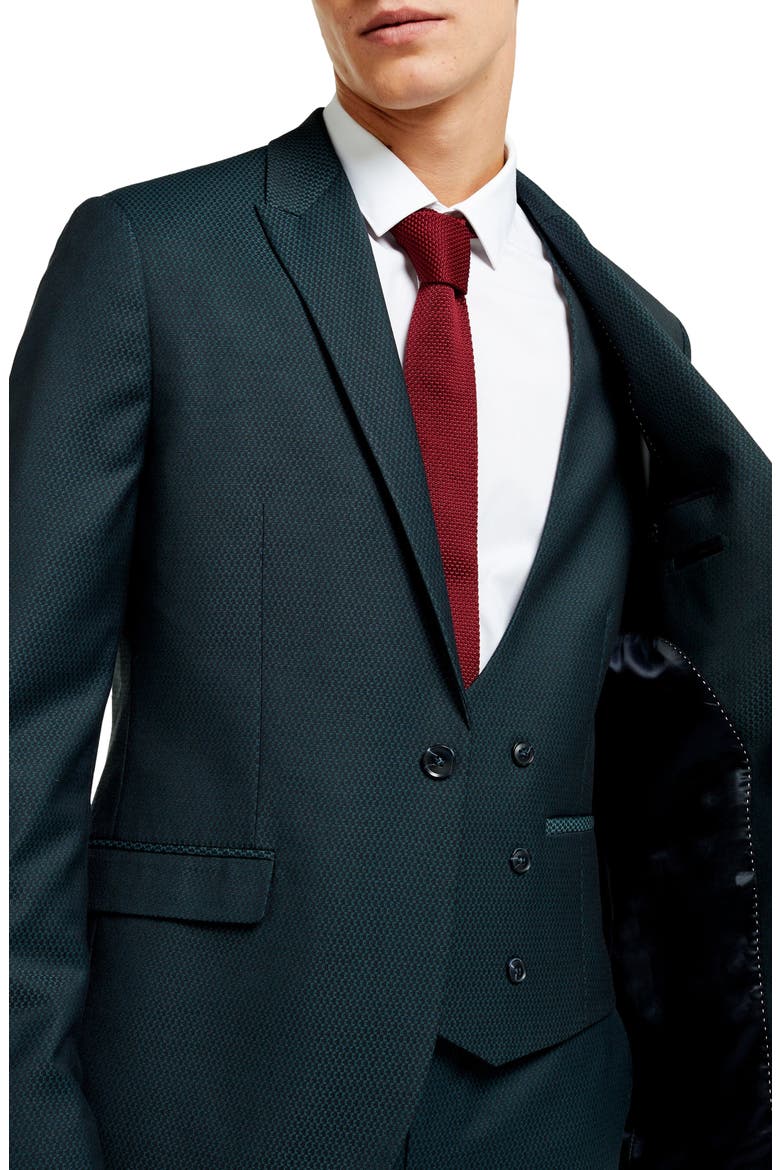 Maverick Skinny Fit Suit Jacket, Alternate, color, BLUE