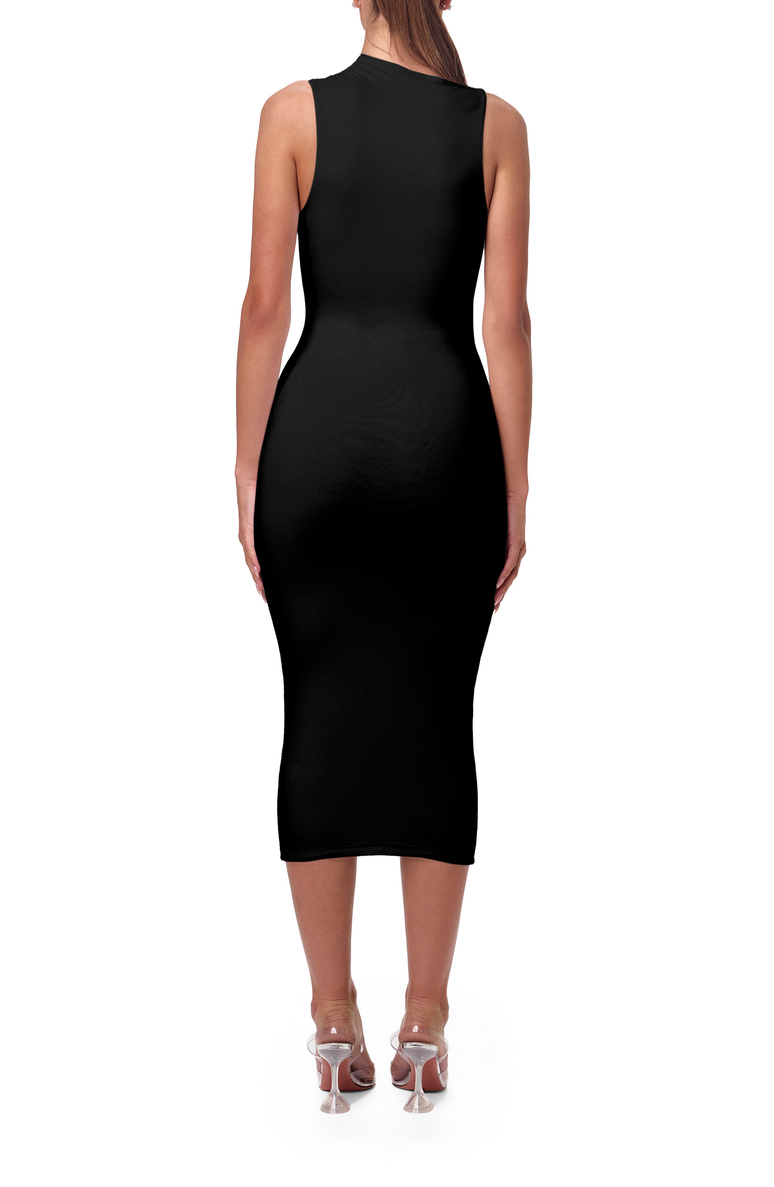 Smooth Sleeveless Midi Dress - image 2