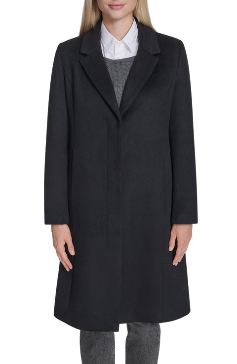 Slick Wool Blend Coat