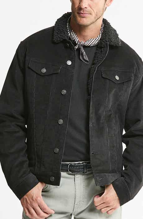 Faux Fur Lined Corduroy Trucker Jacket