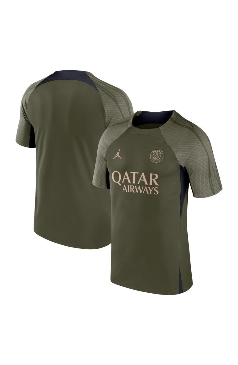 Jordan Brand Men's Jordan Brand Olive Paris Saint-Germain 2023/24 Fourth  Strike Training Top, Alternate, color, 
