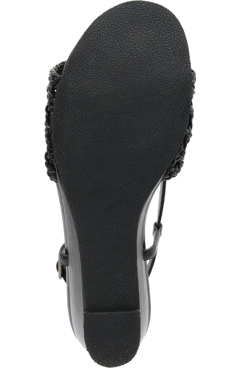 David Tate Danza Slingback Wedge Sandal, Alternate, color, Black