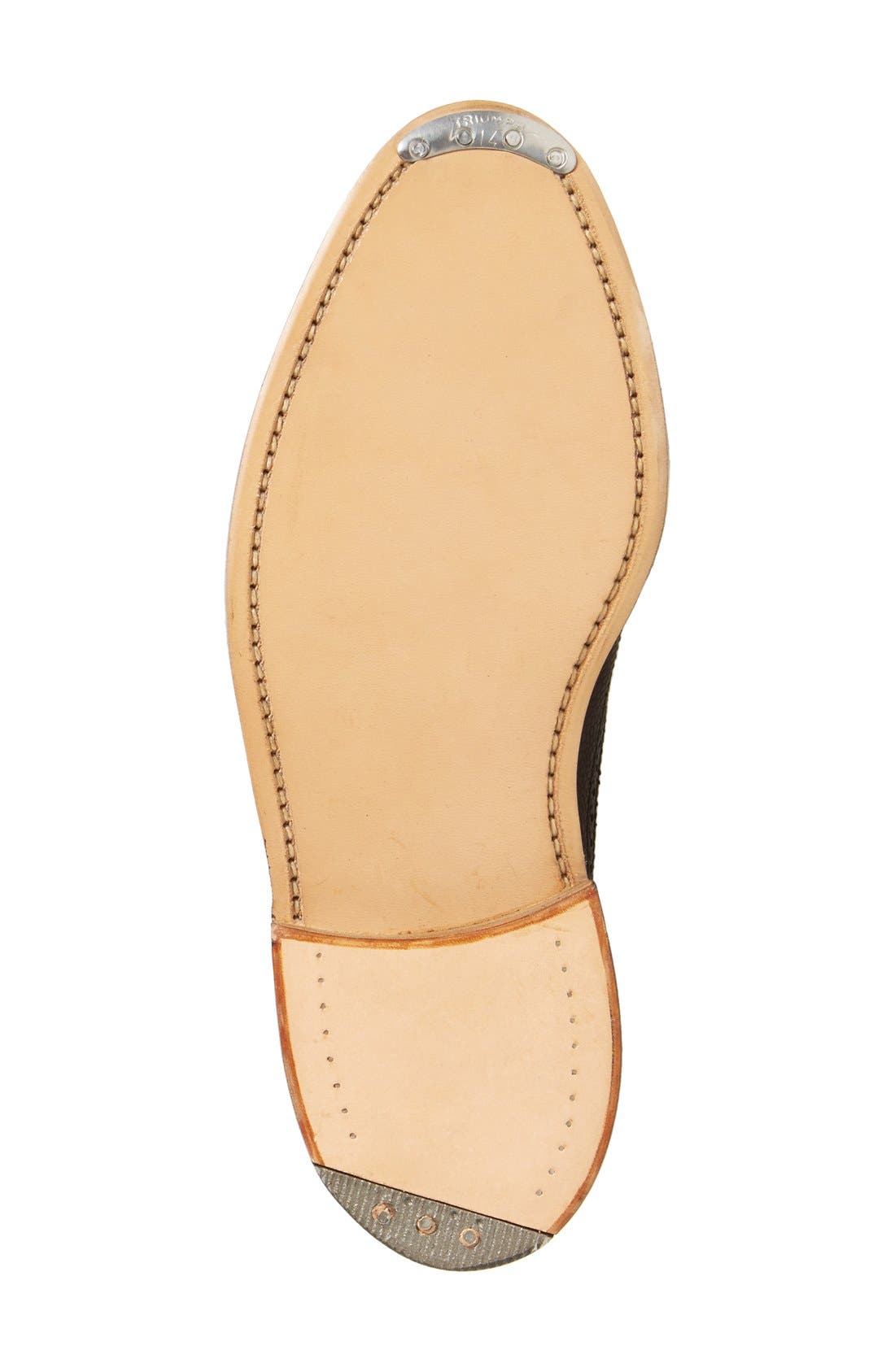 Thom Browne Classic Wingtip, Alternate, color, Black Leather