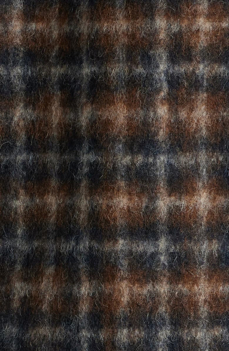 Wax London Osier Drawn Check Jacket, Alternate, color, Navy / Brown