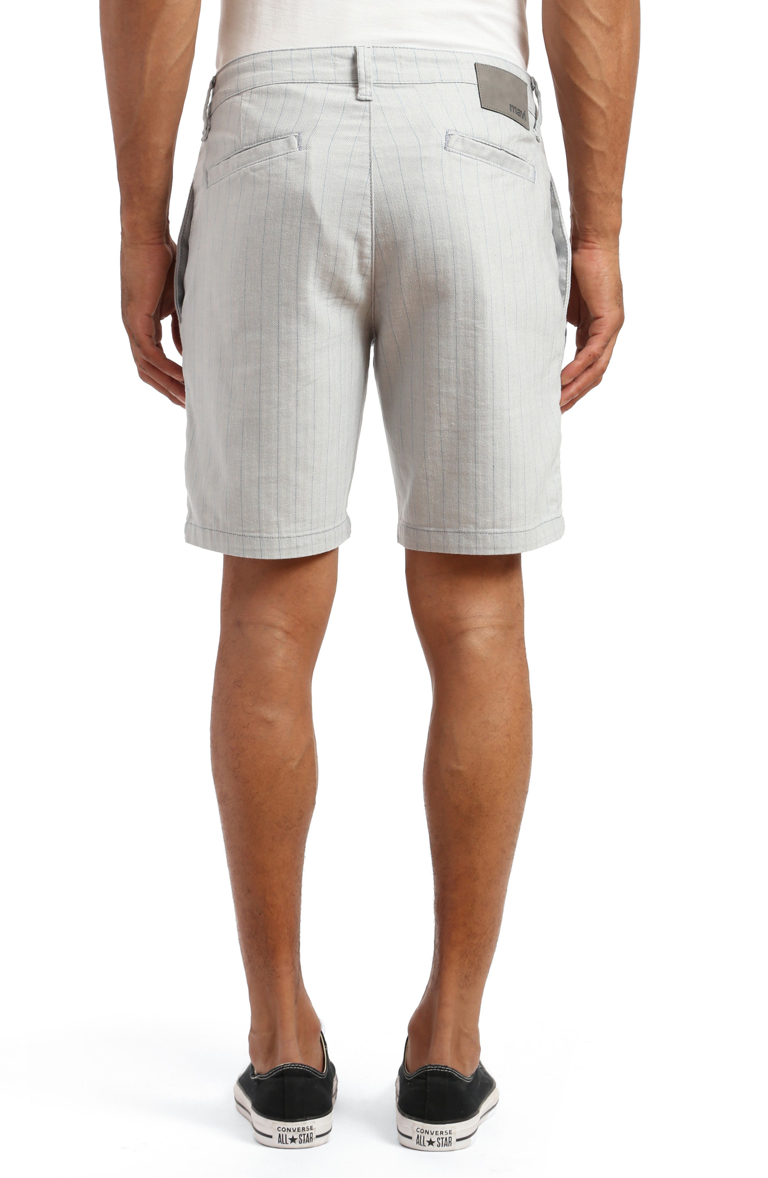 Noah Stripe Stretch Twill Flat Front Shorts - image 2