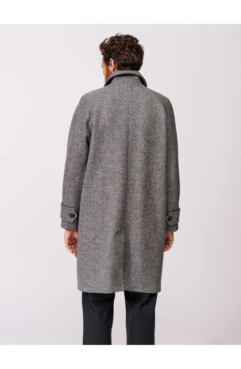 Aubin Dawes Wool Blend Overcoat, Alternate, color, Grey Herringbone