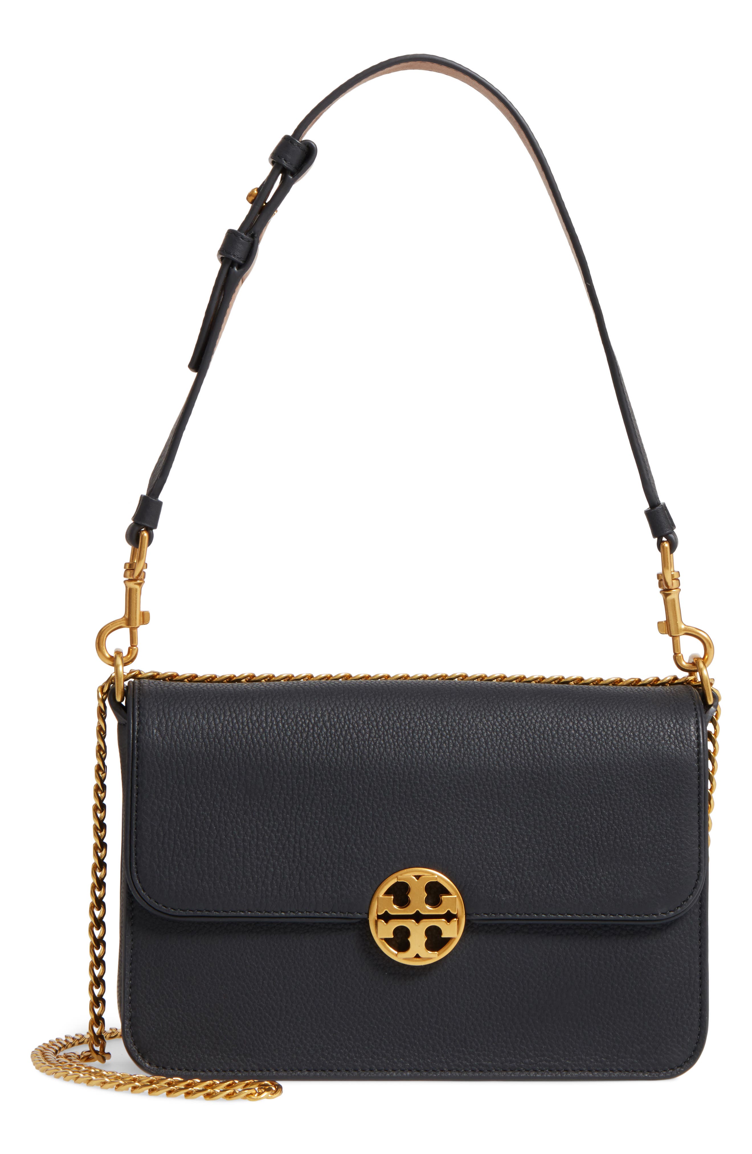 Tory Burch Chelsea Leather Shoulder Bag, Main, color, 