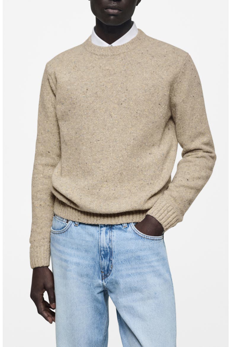 Nep Crewneck Sweater, Main, color, SAND