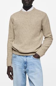 MANGO Nep Crewneck Sweater