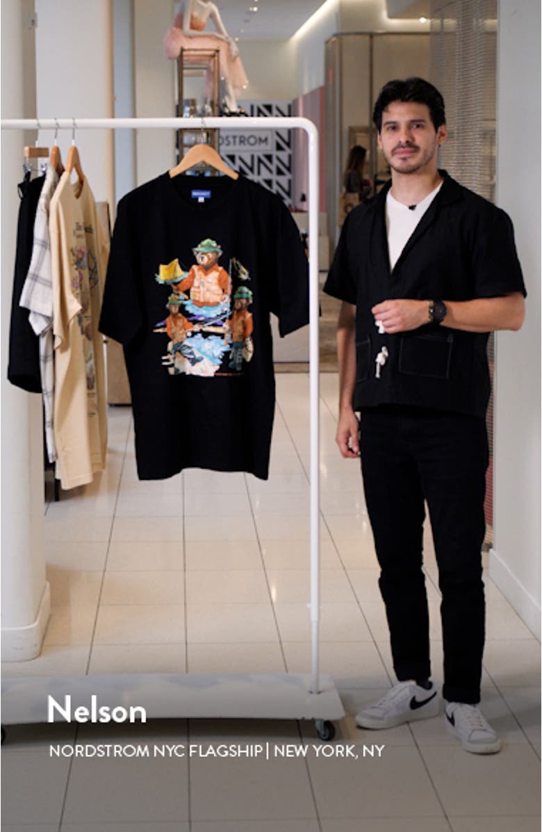 Sportsman Bear Graphic T-Shirt, sales video thumbnail