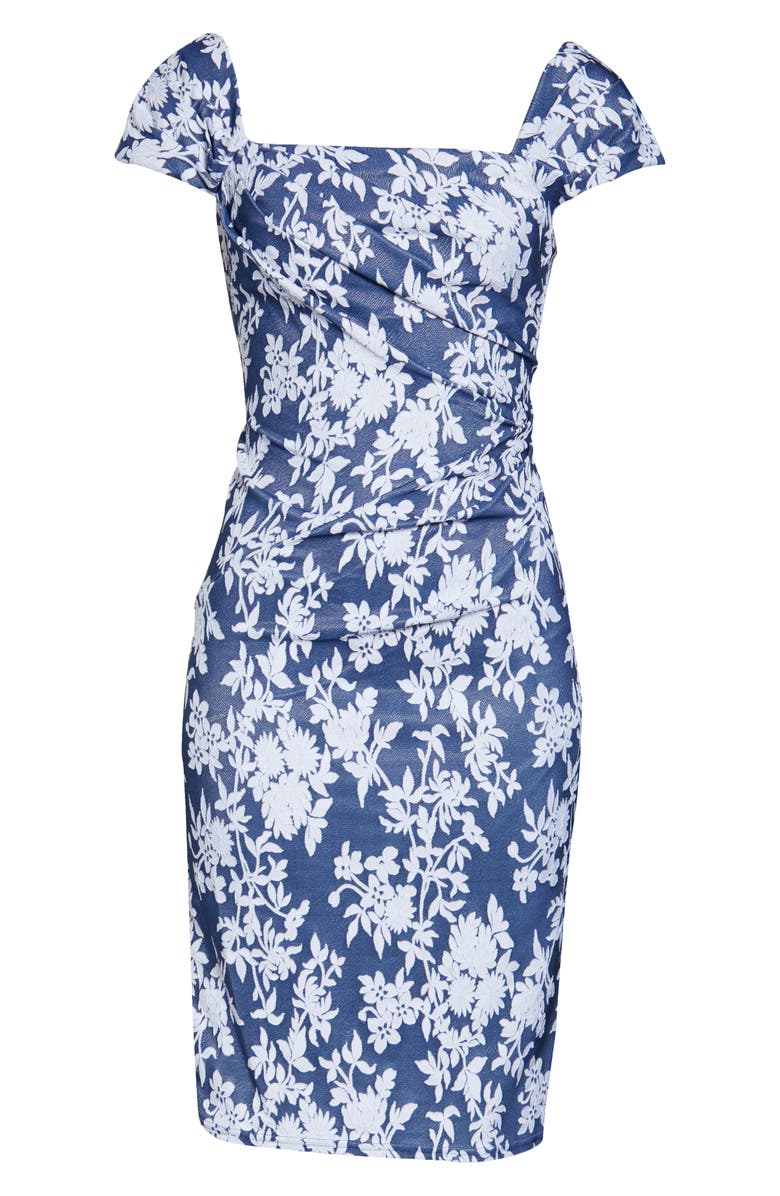 Tadashi Shoji Brocade Cocktail Dress, Alternate, color, 