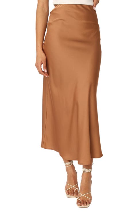 Nellie Satin Maxi Skirt
