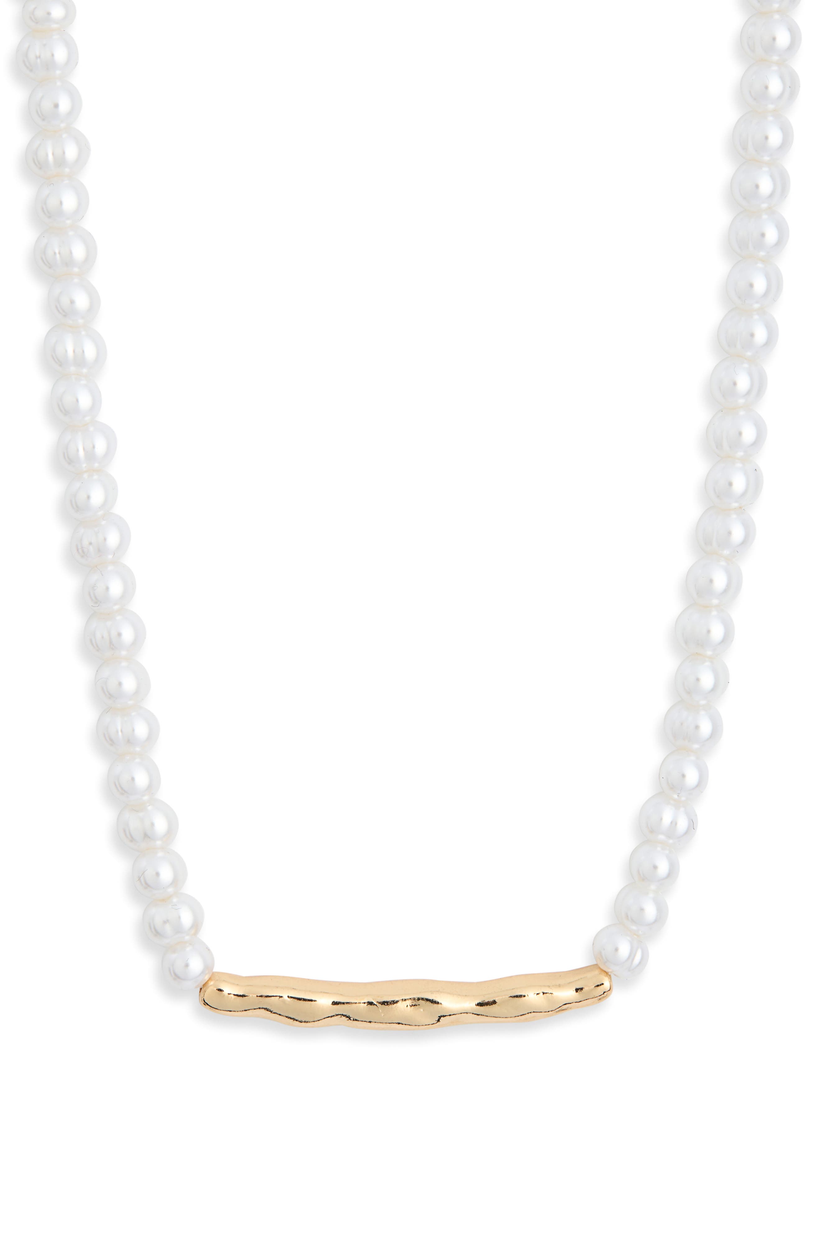 NORDSTROM RACK Water Bar Faux Pearl Necklace