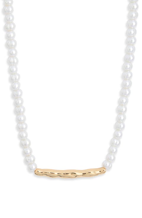Water Bar Faux Pearl Necklace