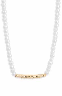 Water Bar Faux Pearl Necklace