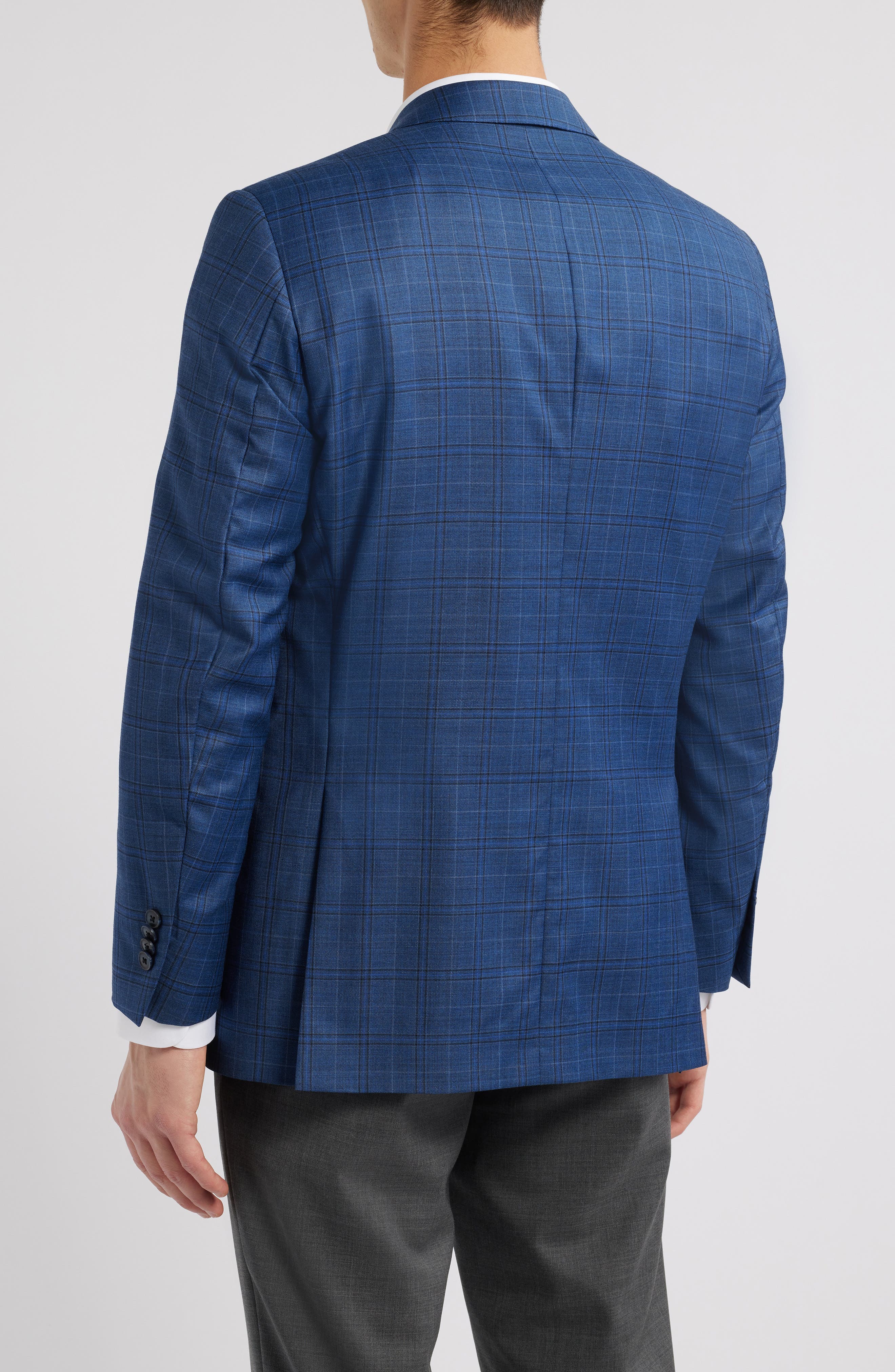 Flynn Classic Fit Check Wool Sport Coat - image 2