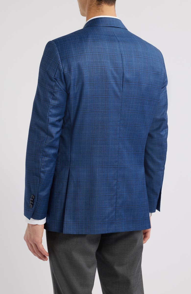 Peter Millar Flynn Classic Fit Check Wool Sport Coat, Alternate, color, Blue