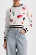 Alice + Olivia Carolann Americana Sweatshirt