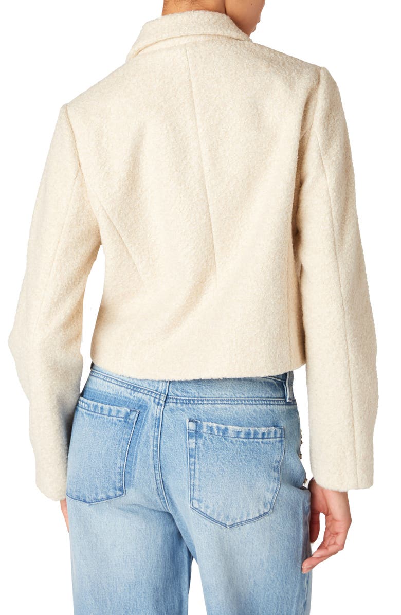 BLANKNYC Bouclé Crop Jacket, Alternate, color, Stay Icy