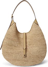 Polo Ralph Lauren Raffia Shoulder Bag