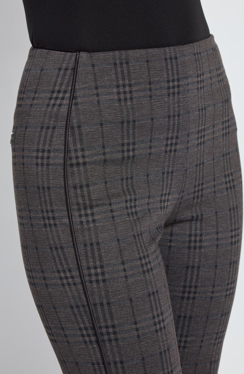 Lysse Plaid High Waist Ponte Pants, Alternate, color, Americano Plaid