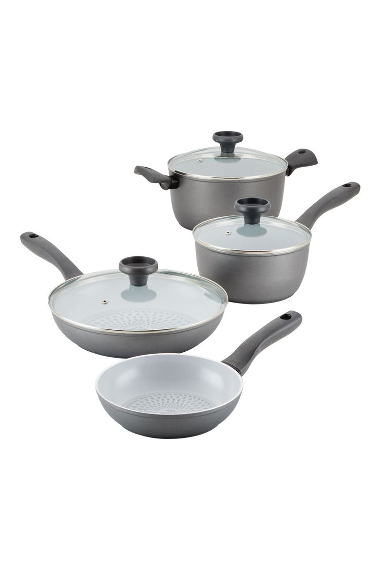 Ceramic 7-Piece Cookware Set, Alternate, color, GRAY