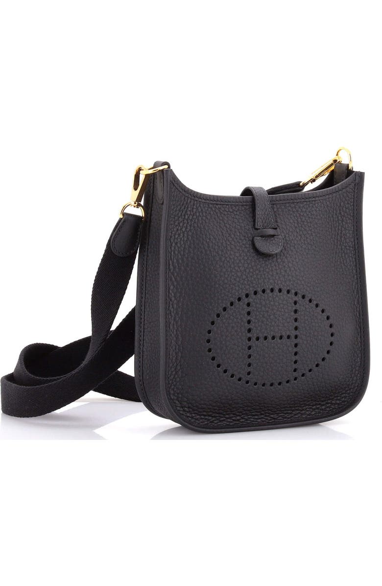 Pre-Owned Hermes Evelyne Bag Gen III Clemence TPM, Alternate, color, Noir