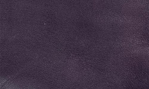 Portolano Silk Lined Leather Gloves In Purple