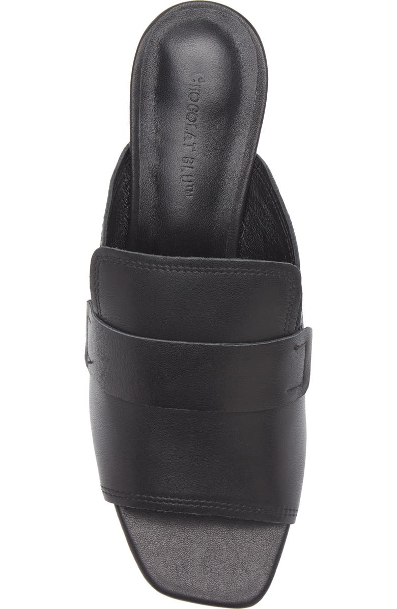 Chocolat Blu Block Heel Sandal, Alternate, color, Black Leather