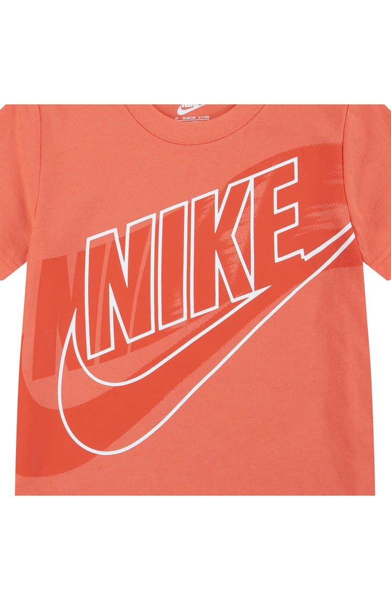 Nike Kids' On the Move Logo Graphic T-Shirt & Shorts Set, Alternate, color, Black