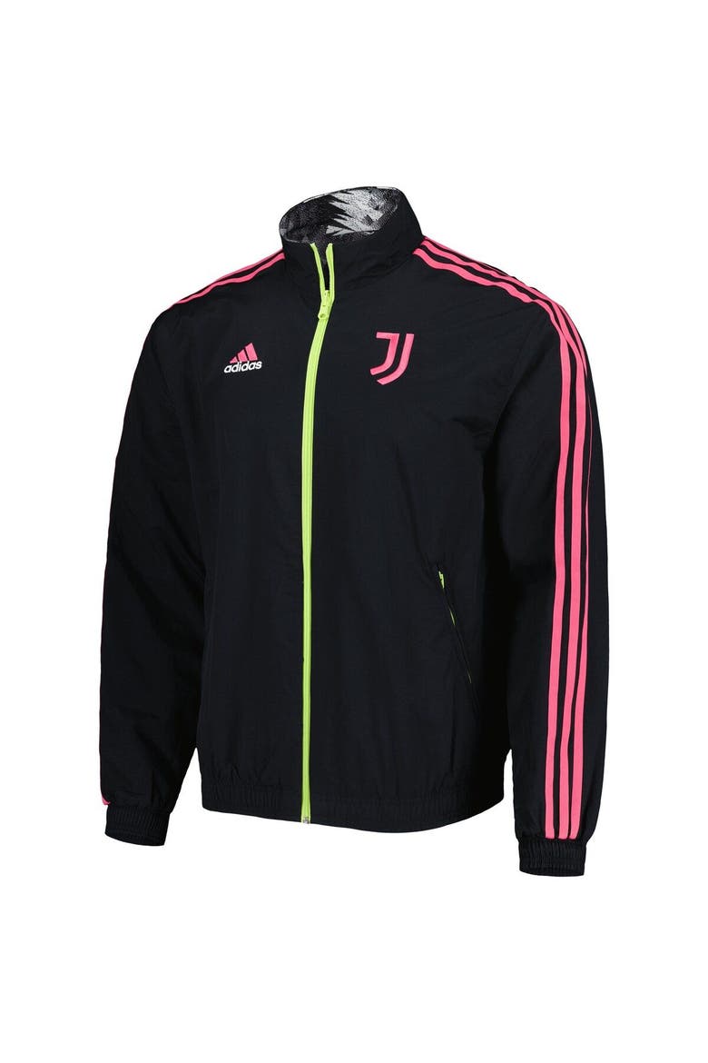 Men's adidas Black Juventus 2022/23 On-Field Team Logo Anthem Reversible Full-Zip Jacket, Alternate, color, Black