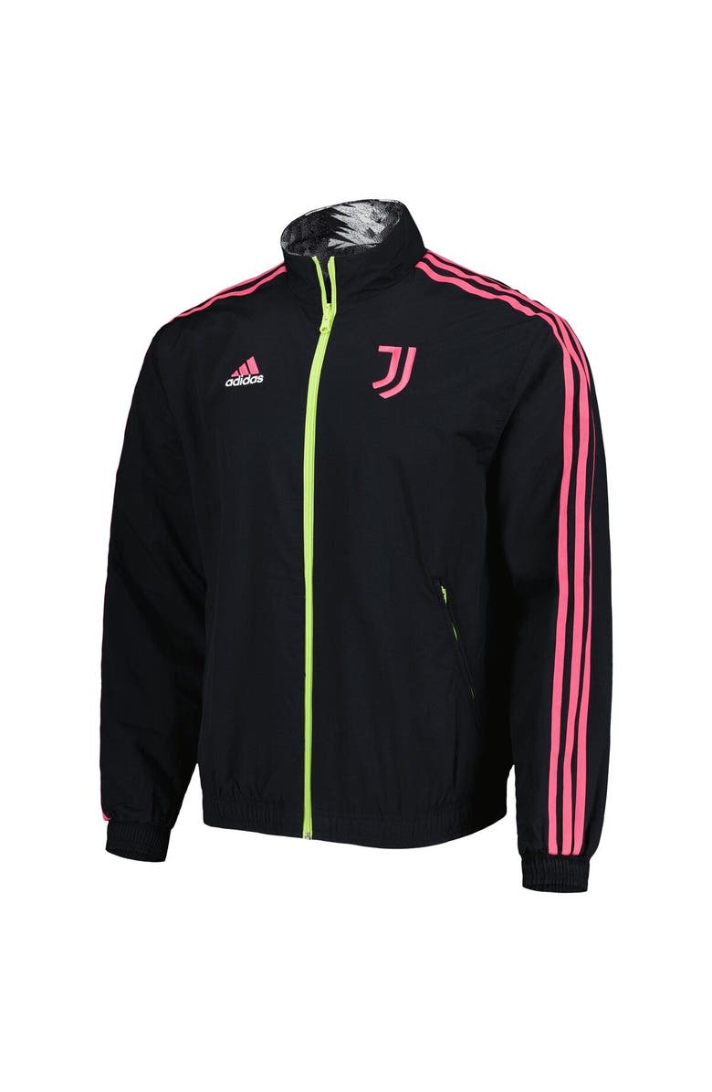adidas Men's adidas Black Juventus 2022/23 On-Field Team Logo Anthem Reversible Full-Zip Jacket, Alternate, color, Black
