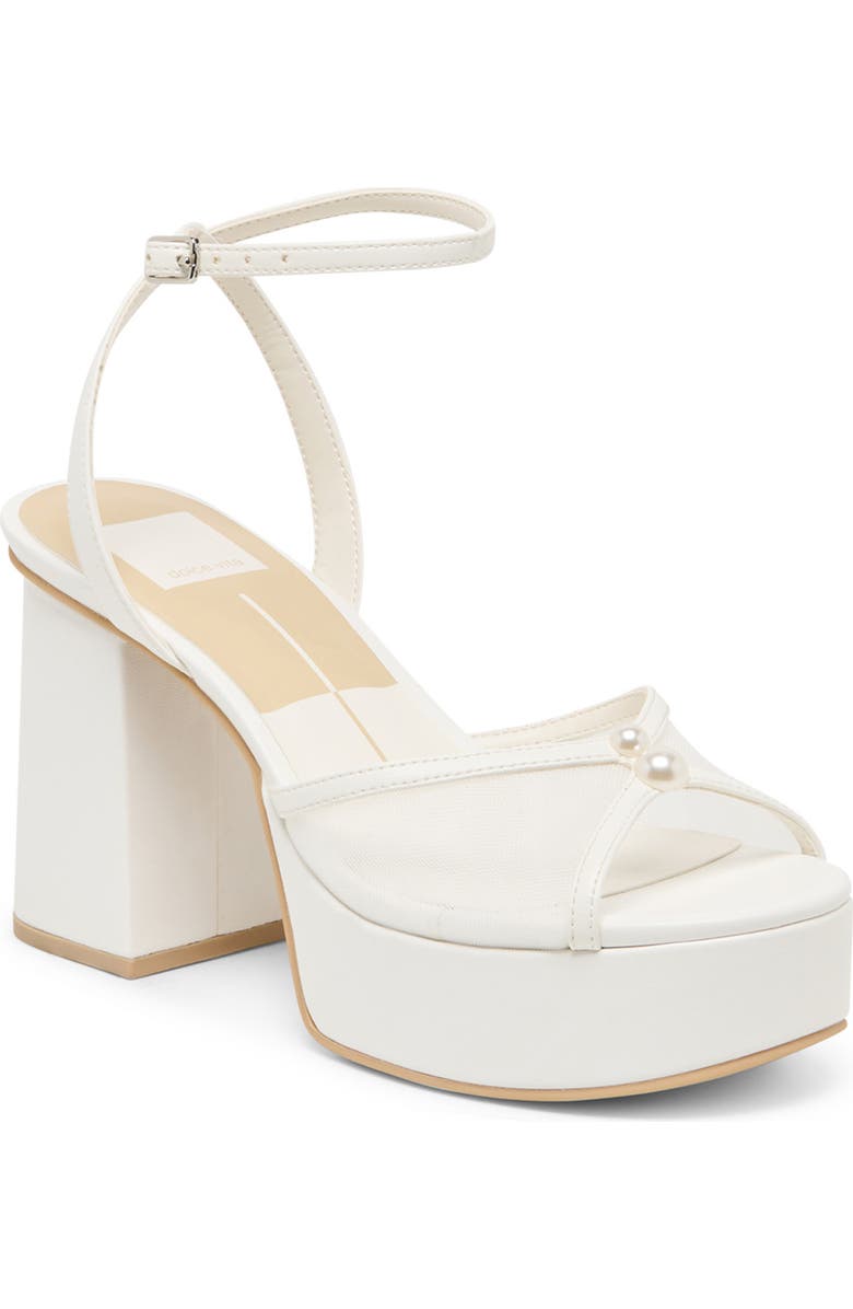 Dolce Vita Betsey Sandal, Main, color, White Mesh