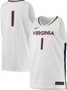 Nike Men's Nike #1 White Virginia Cavaliers Replica Basketball Jersey