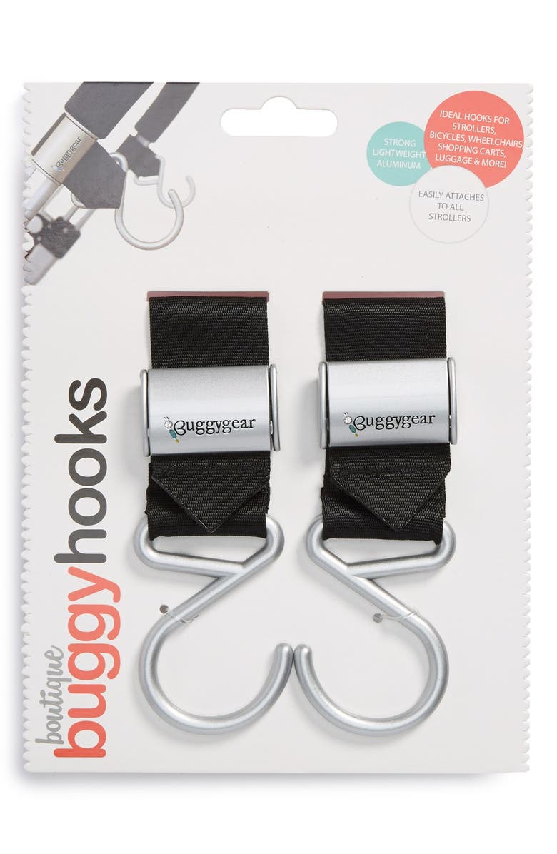 Nikiani Buggygear 'Boutique' Stroller Hooks, Main, color, Black