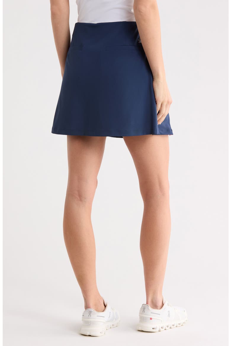 High Waist Colorblock Skirt, Alternate, color, BLACK IRIS