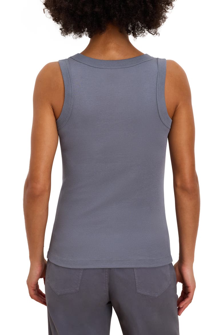 Perfect Knit Rib Scoop Neck Tank, Alternate, color, BLUESTONE