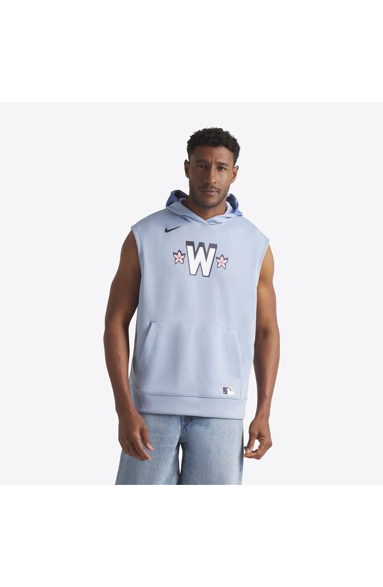 Nike Men's Nike Blue Washington Nationals 2025 City Connect Authentic Collection Sleeveless Performance Pullover Hoodie, Alternate, color,