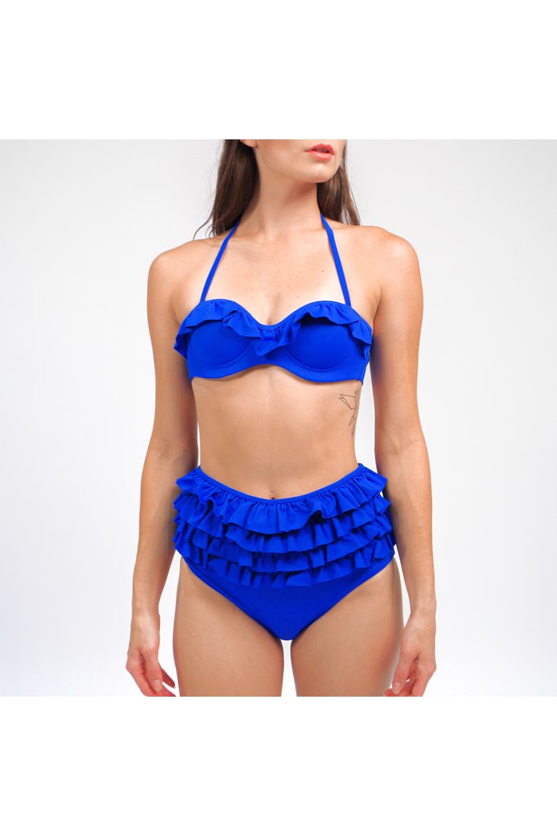 Ruby Ruffle Bikini Bottom, Main, color, Solid Royal Blue