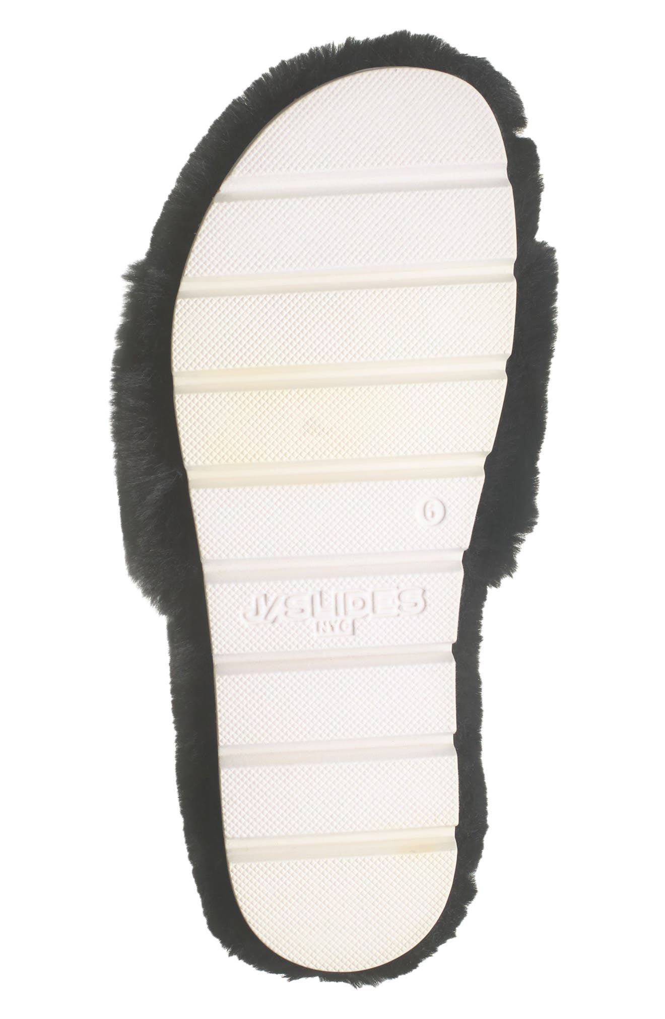 JSlides Leelee Faux Fur Slipper, Alternate, color, 