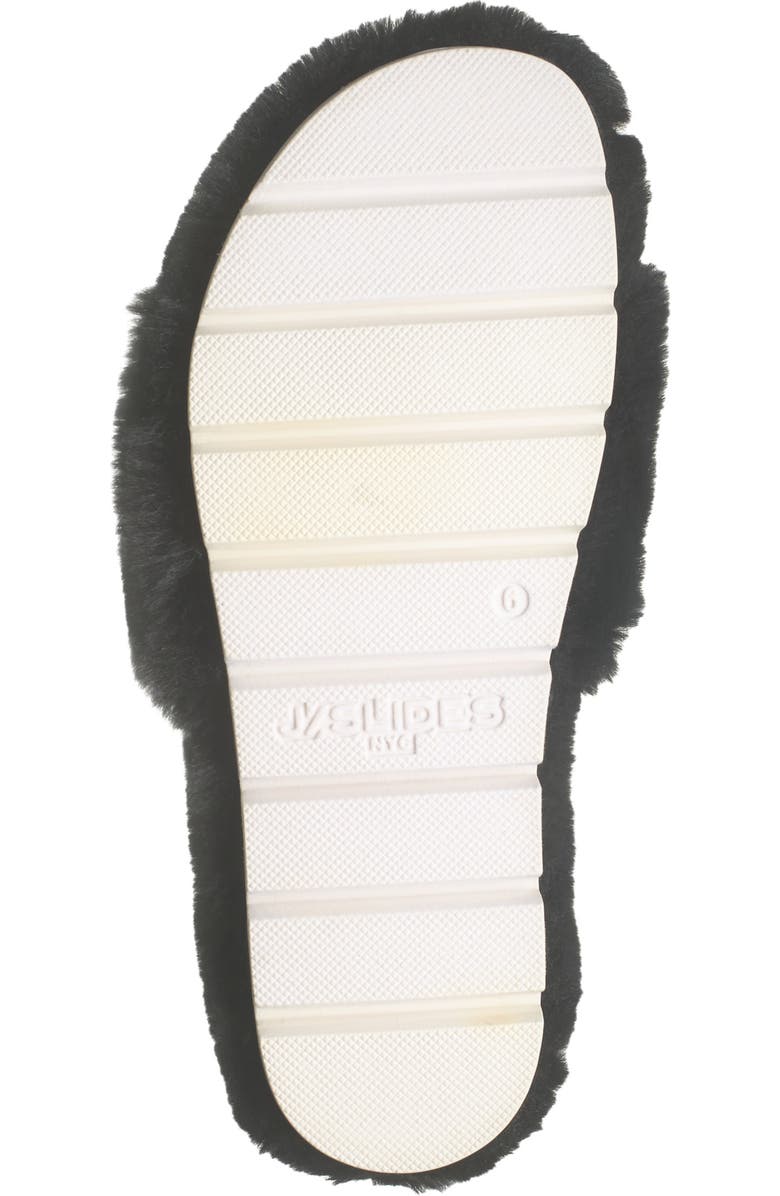JSlides Leelee Faux Fur Slipper, Alternate, color,