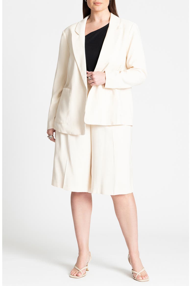 Patch Pocket Twill Blazer, Alternate, color, OATMEAL