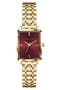 selected Gold Bracelet Burgundy Dial