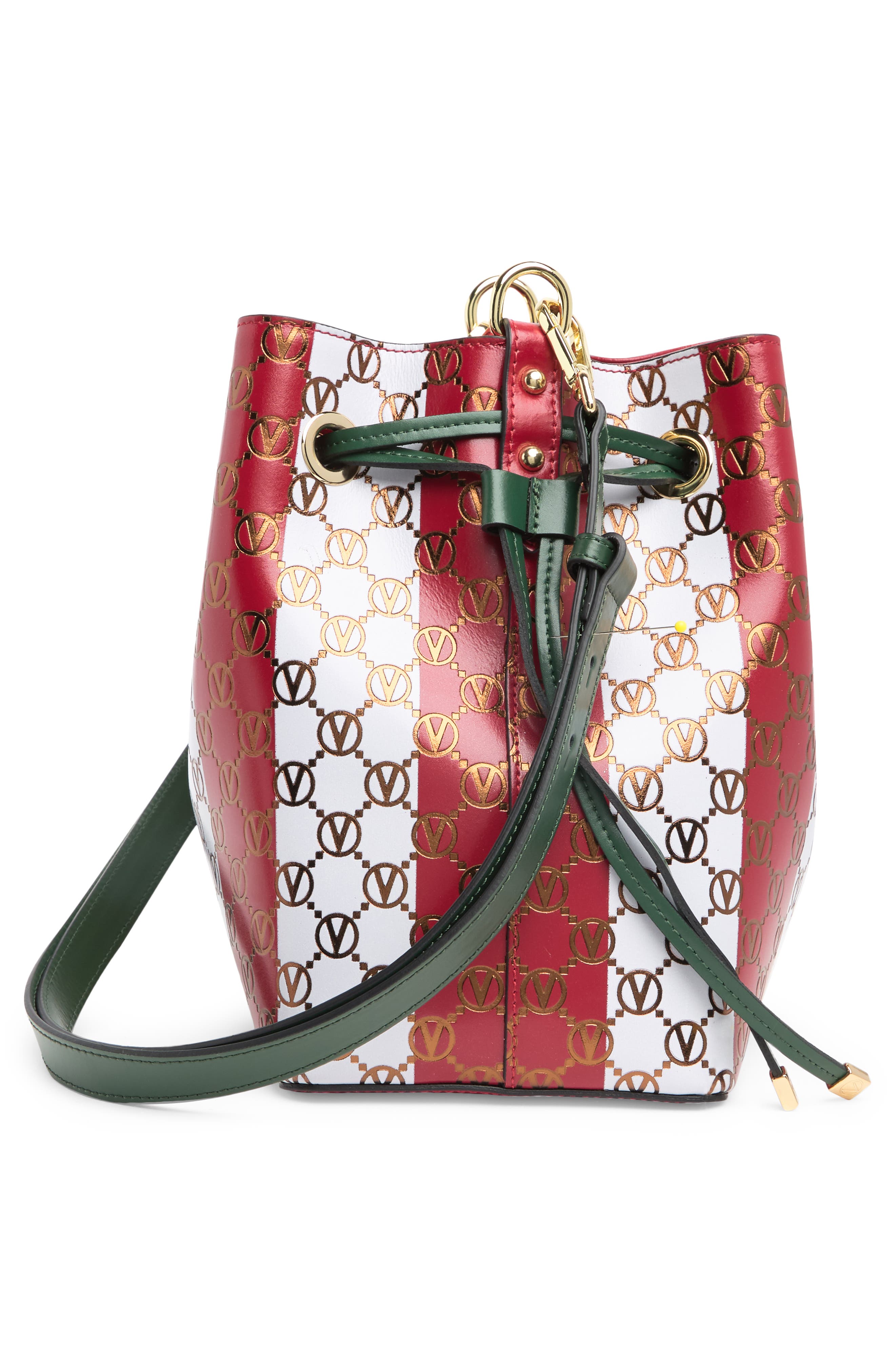 VALENTINO BY MARIO VALENTINO Karl Monogram Stripe Tote Bag, Alternate, color, 