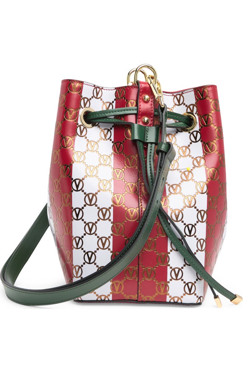 VALENTINO BY MARIO VALENTINO Karl Monogram Stripe Tote Bag, Alternate, color,