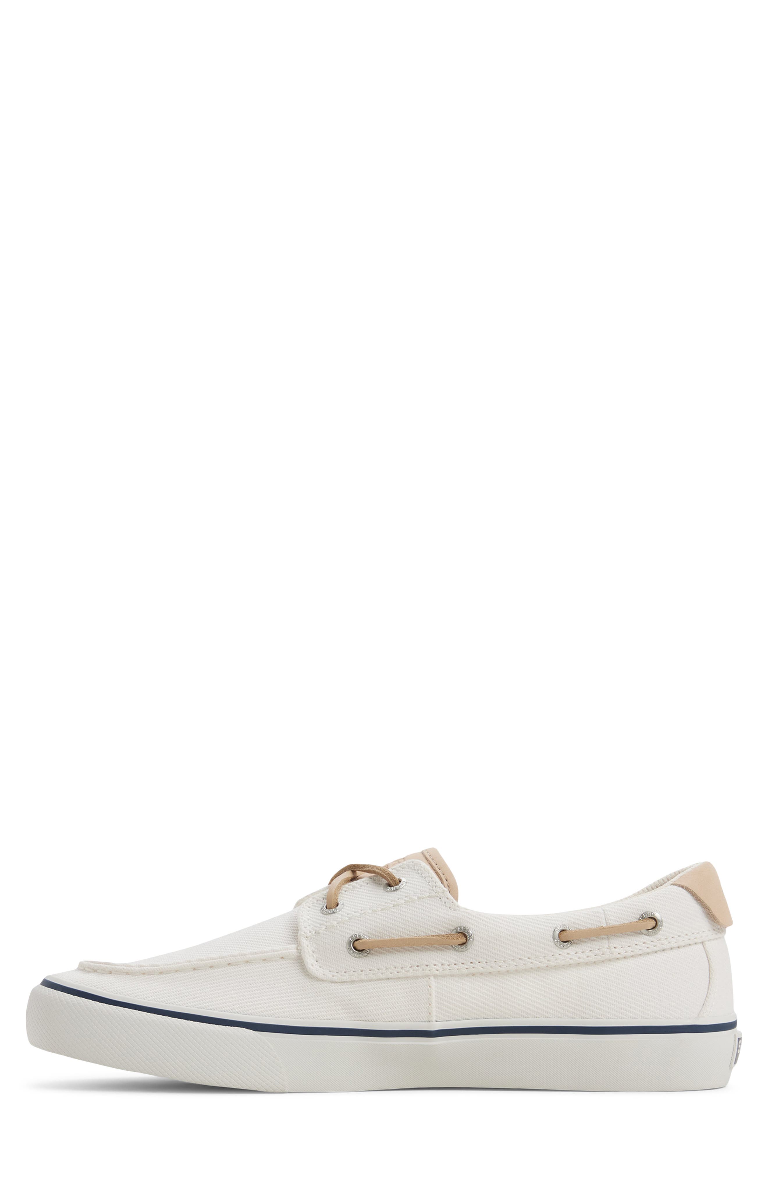 Helm 2-Eye Boat Shoe, Alternate, color, WHITE